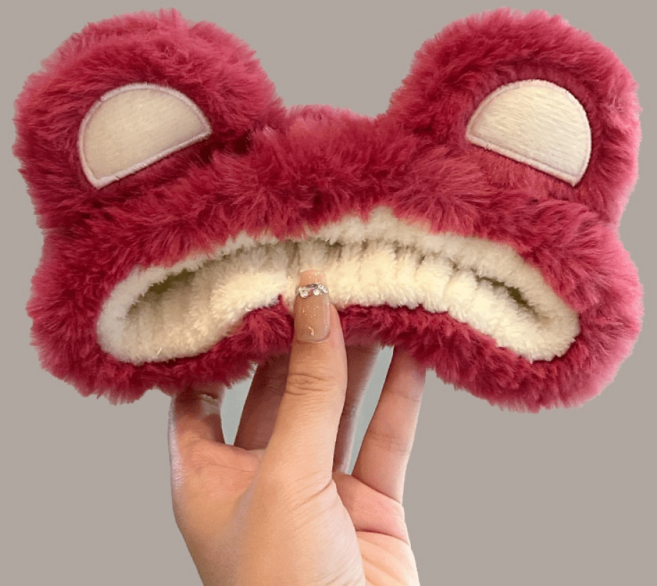 세안용 퍼 헤어밴드