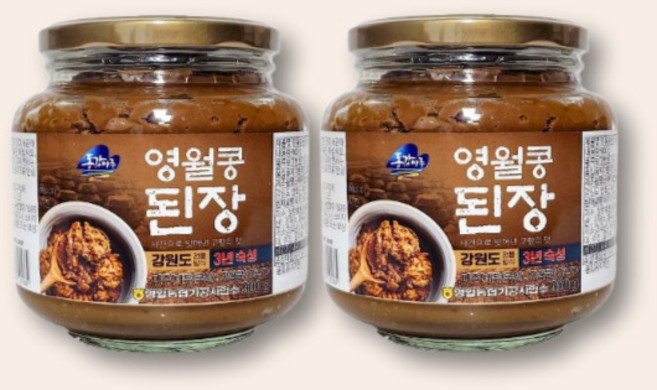 영월농협 동강마루 영월 콩된장 900g x 2병, 2개