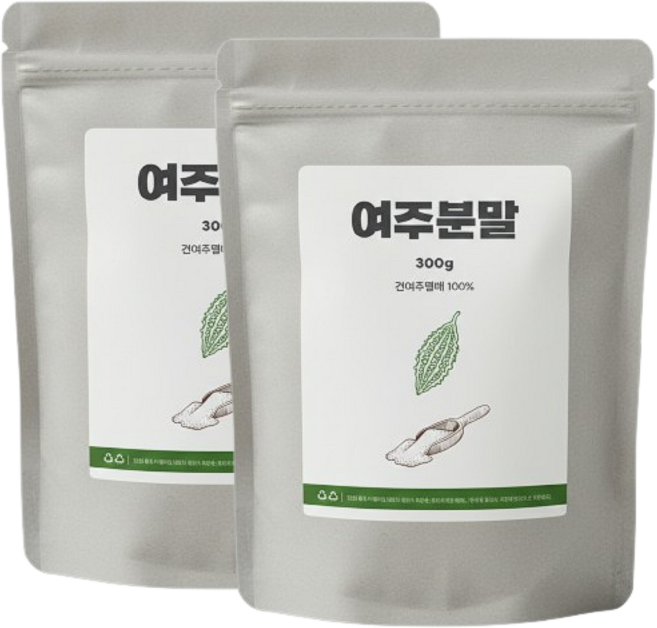 국산 100 % 여주 가루 첨가물 없는 여주분말, 2개, 300g