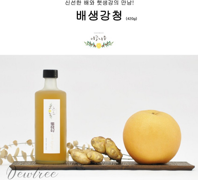 이슬나무 수제청 배생강청 420ml, 1개입, 1개