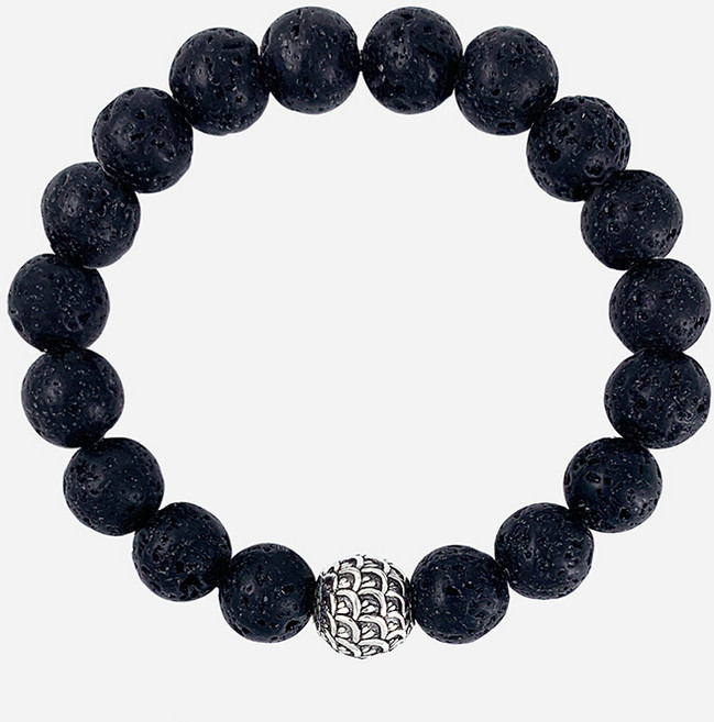 오누이디스플레이 소원을 들어주는 지니 염주 화산석 팔찌 재물운 삼재