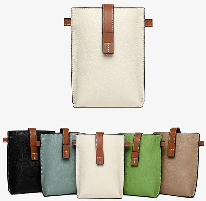 소가죽 핸드폰가방 여성 미니백 크로스백 휴대폰가방