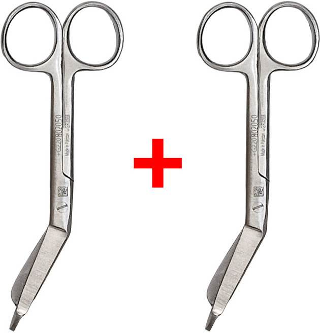 거즈 붕대 헝겊 가위 의료 실습용 간호사 병원 14cm 2p 네오널스, 2개