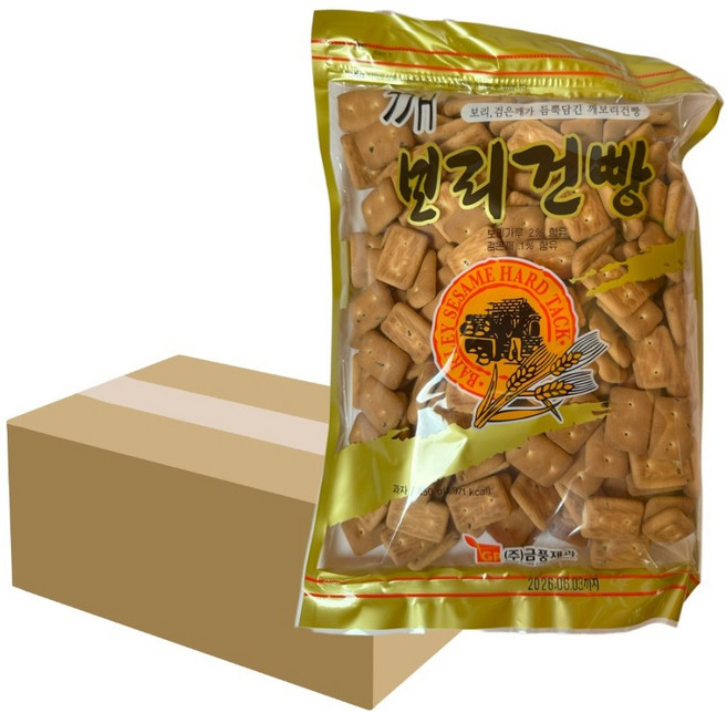 금풍제과 깨보리건빵 450g 12개입 1박스 추억의간식, 12개