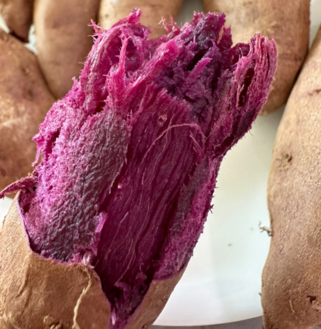 국산 산지직송 갓 수확한 햇 자색고구마 보라색 고구마, 1박스, 3kg 특상