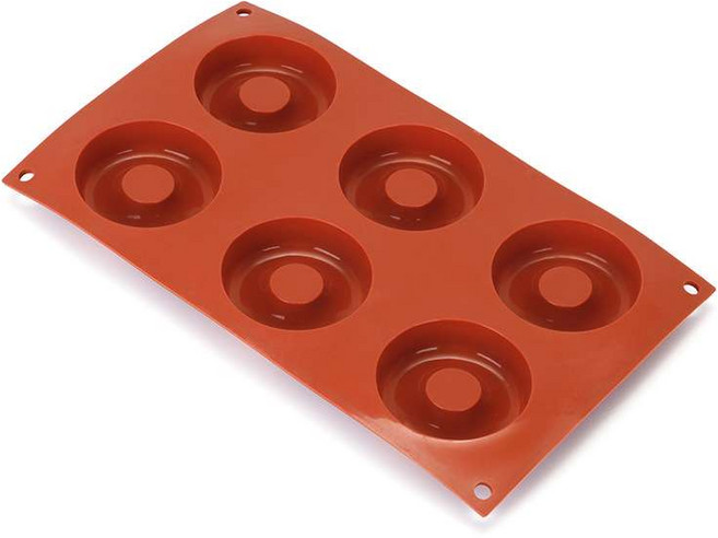 티그레틀 1+1 붙지않는 실리콘 원형 고온 얇은 쿠키 머핀 제과 실습 몰드, 2개