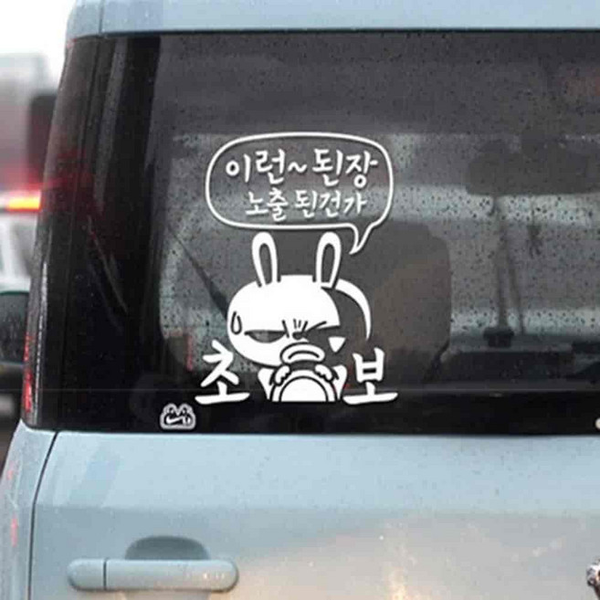 완자스토어 초보운전 자동차스티커 초보운전자석스티커