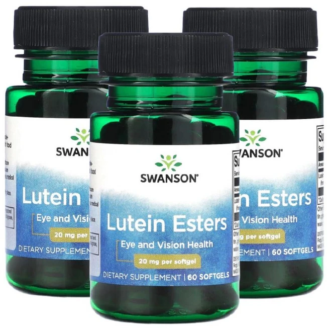 1+1+1 스완슨 루테인 에스터 20mg 소프트젤60정 지아잔틴 지아잔틴아스타잔틴 LUTEIN - 쿠팡