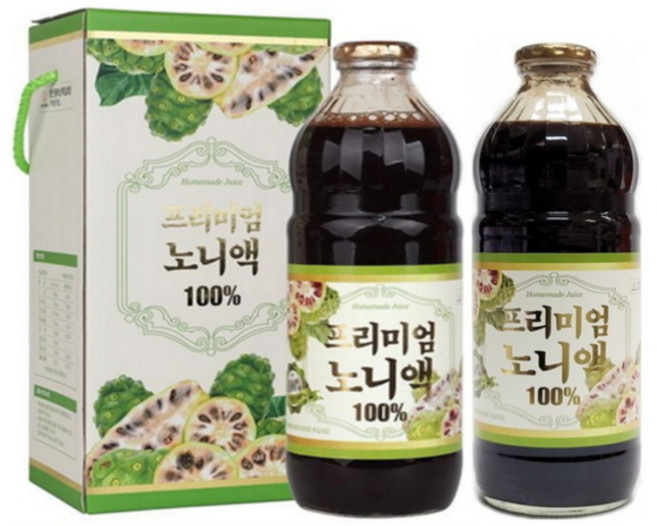 프리미엄 노니액 100%, 2개, 1L