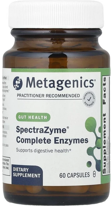 메타제닉스 스펙트라자임 컴플리트 엔자임 Metagenics SpectraZyme® Complete Enzymes 60정, 1개 - 쿠팡