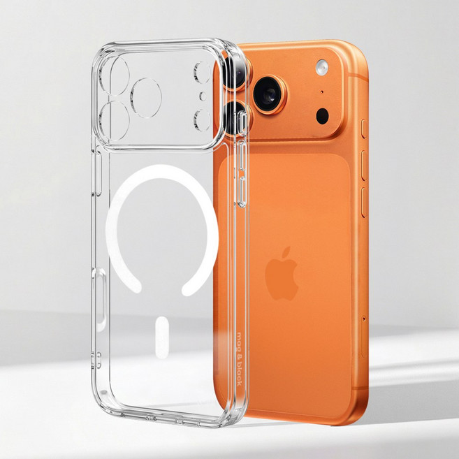 맥앤블랙 2배자력 아이폰 맥세이프 투명 케이스