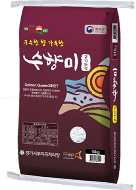 25년산 햅쌀 쌀가족 수향미 10kg 쌀 골든퀸 3호 누룽지 향 (상등급), 1개, 상등급