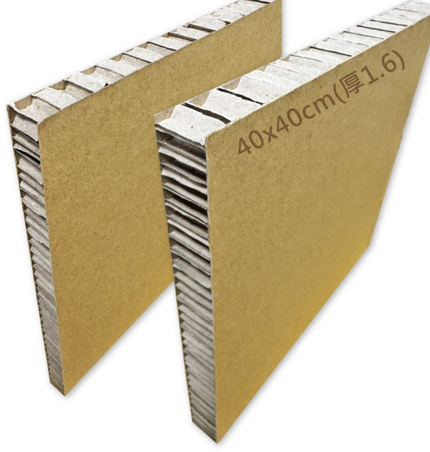 蜂巢紙板 60x60cm 厚度2cm, 40x40X1.6cm, 1個
