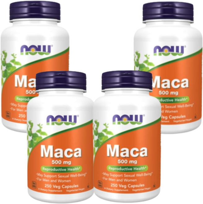 미국 나우푸드 Maca 마카 500mg 250 베지캡슐 4SET, 250 Veg Capsules
