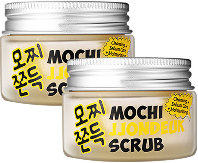 라보니따 모찌 쫀득 스크럽/ 클렌징+각질제거+스크럽을 한번에!/ 저자극 쌀가루 스크럽/필링젤/필링/얼굴 스크럽, 50ml, 2개