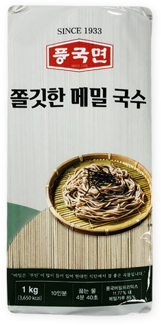 풍국면 쫄깃한 메밀 국수, 1kg, 1개