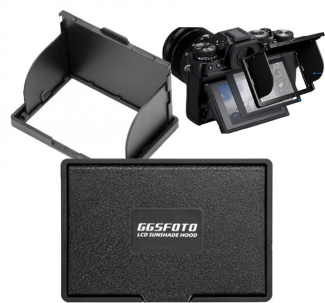 SUNSHADE HOOD (선쉐이드후드) 카메라 LCD 햇빛 가림막, N1니콘후지필름, 1개