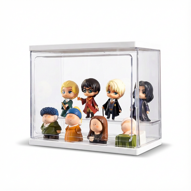 ZHEYE 투명 피규어 케이스 탈부착 가능한 피규어 장식장 진열장, 1개