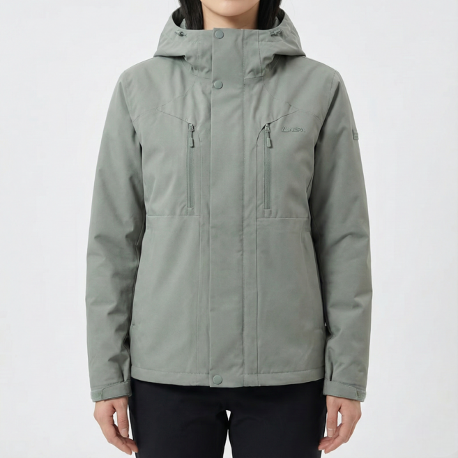 네파 방풍자켓 바람막이 여성 3레이어 간절기 with 테밍파우치