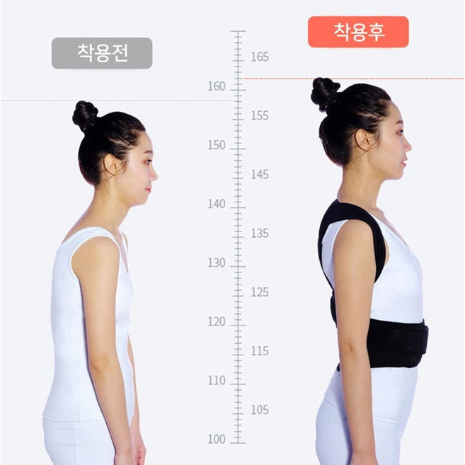 코코하라 바른 자세 교정 밴드 굽은어깨 숄더 거북목 일자목 스트레칭, 1개