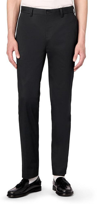 Brooks Brothers 남성용 레귤러 핏 스트레치 경량 어드밴티지 치노 팬츠 블랙.