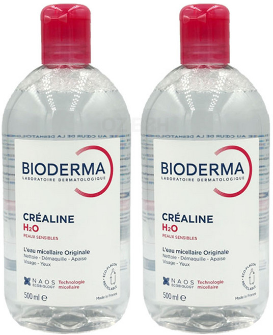 바이오더마 센시비오 H2O 클렌징 워터, 500ml, 2개
