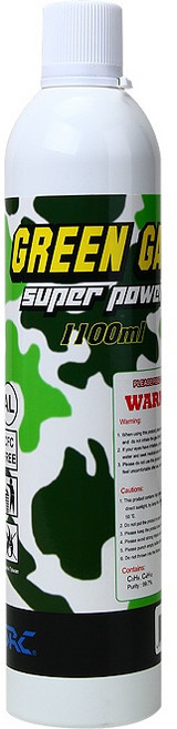 SRC 1100ml 綠色瓦斯 含矽油 生存遊戲專用, 1個