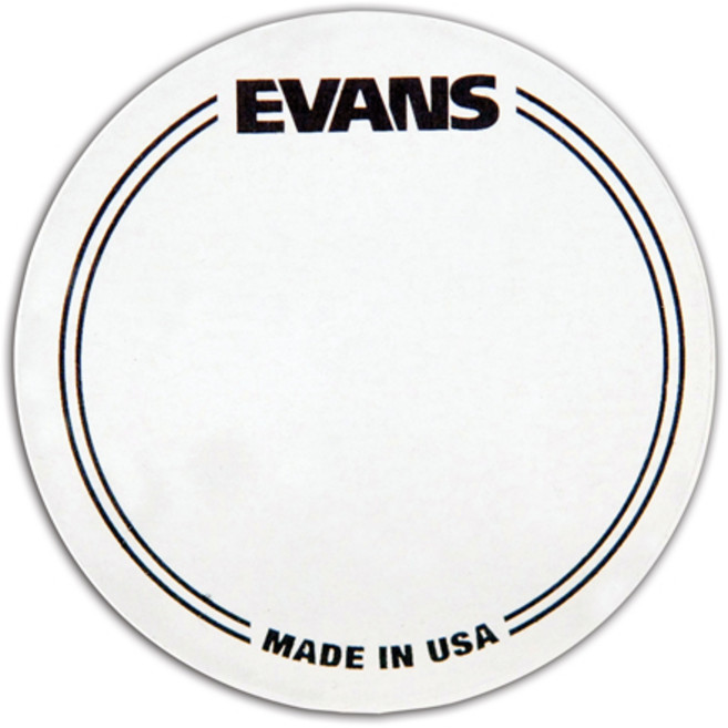 에반스 EQ 베이스드럼 헤드 플라스틱 뮤트 패치 EQPC1 싱글 (2개입), 투명, 1세트