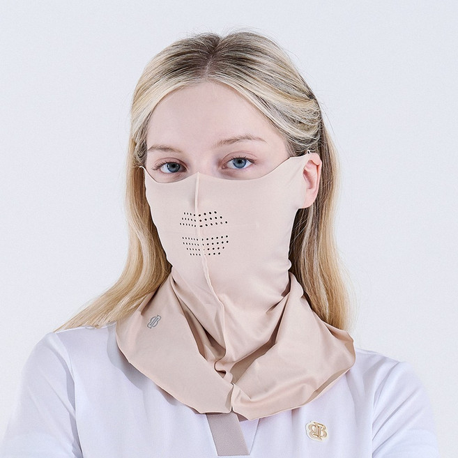 베일리화이트 여성 골프 마스크 UV 자외선 차단 여름용 스포츠 등산 자전거 테니스, 1개, 스킨