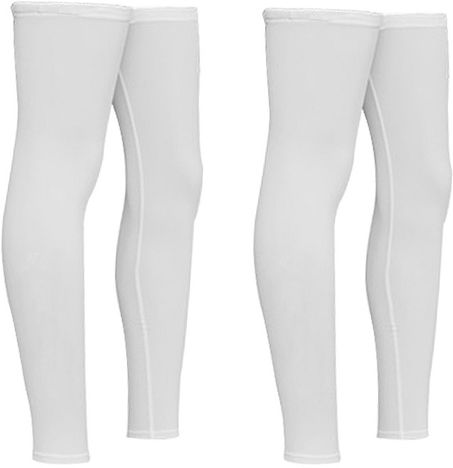 인콘트로 남여공용 쿨 레그 토시, 화이트, 2개
