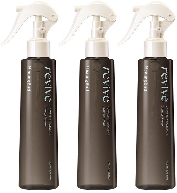 힐링버드 리바이브 노워시 트리트먼트 데미지 리페어, 200ml, 3개