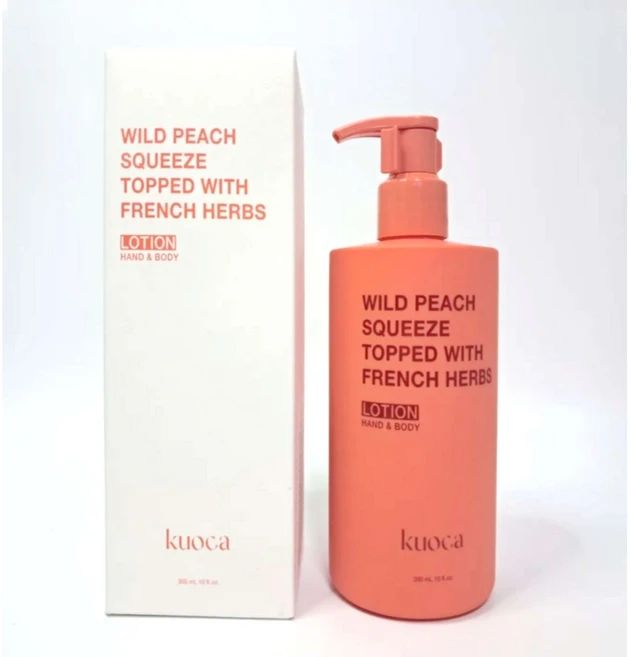 쿠오카 와일드피치 핸드앤바디 로션 [정품배송] Kuoca, 1개, 300ml - 쿠팡