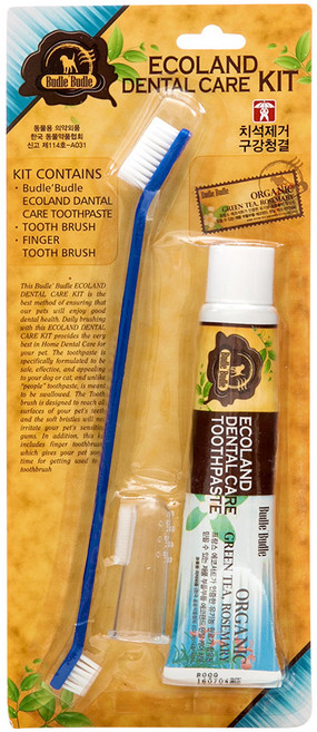 부들부들 에코랜드 반려동물 치약칫솔세트, 70g, 1세트