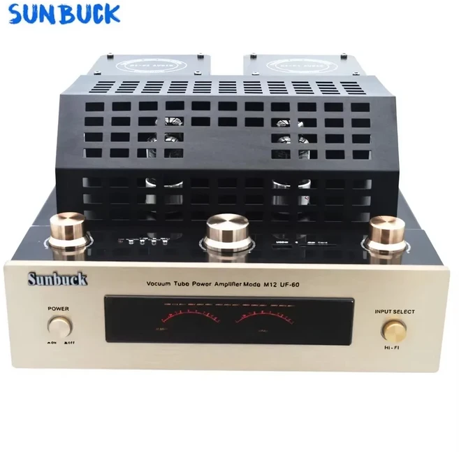 Sunbuck 6K3P HI-FI 4.2 Bluetooth 160W 2.0 진공관 는 USB SD 사운드 파워 앰프 오디오를 지원합니다., 01 220V용, 01 투명하다
