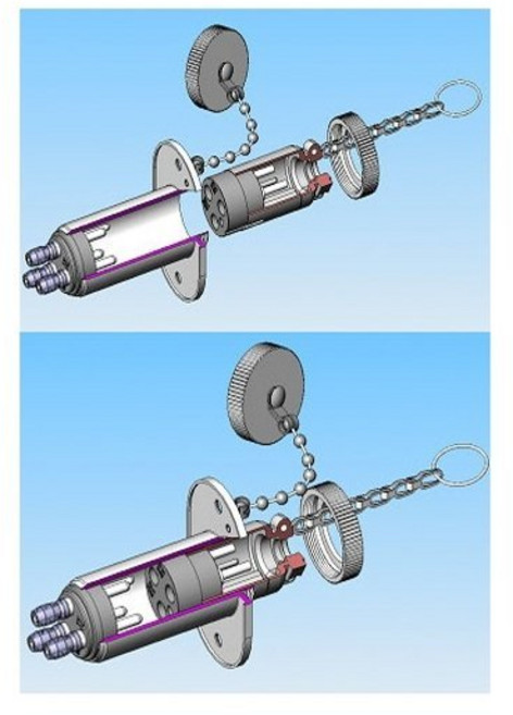 이동식 전원 공급장치/ KJ국제콘넥타/ 연결주문형-기본형은 별도/백화점진열장 상설매장 야외진열장 쇼케이스 사무실 병원/전선연결조립가능 KJ Connect, 1세트, 이동식진열장 콘넥타장연결형, 한쪽P형(숫놈1개)VCTF 2.5/3C- 1m연결