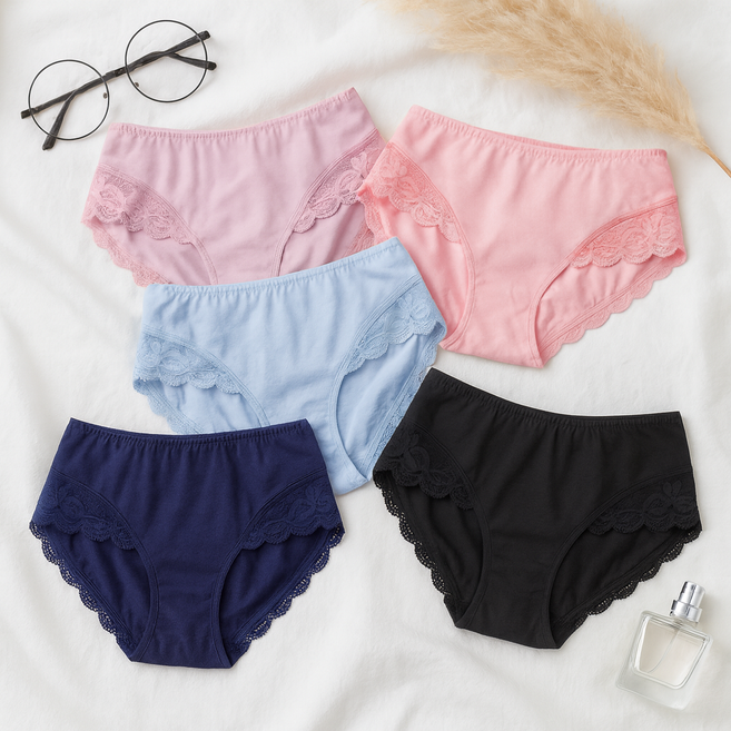 젤로스 코튼 레이스팬티 5매세트