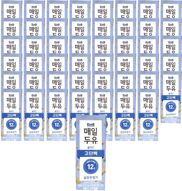 매일유업 매일두유 고단백, 190ml, 48개