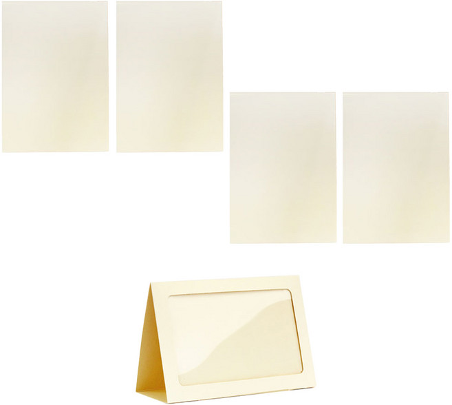세우세 고급 종이액자 액자형, 5개, 베이지