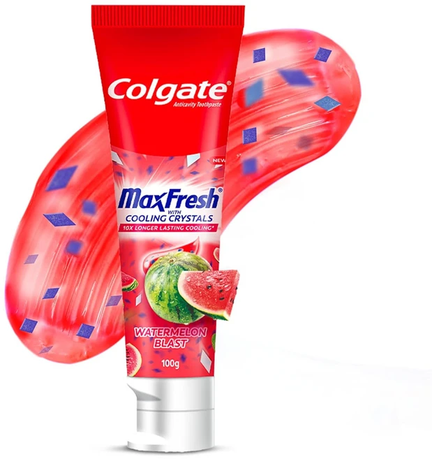 Colgate 콜게이트 맥스프레쉬 수박 블라스트 젤 치약 - 100g, 4개입, 4개 - 쿠팡