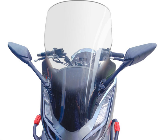 혼다 PCX 미러킷 윈드스크린 사이드미러 PCX125 튜닝 롱스크린 21-24, 76cm, 1개