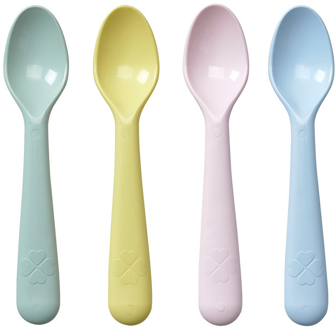 이케아 kalas 칼라스 파스텔톤 유아용 스푼세트, 1개
