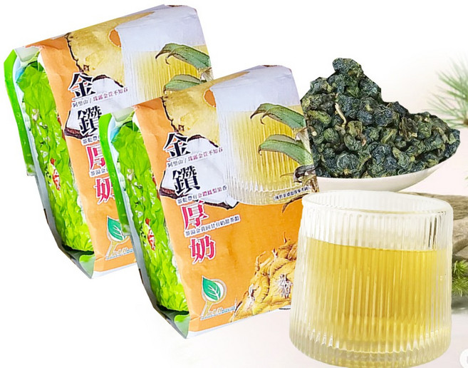 金鑽厚奶 阿里山珠露金萱茶 濃郁奶甜香茶韻 無糖無添加 150g 2入組, 1個, 2個裝