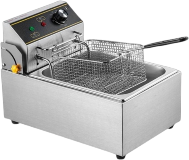 허니앤버니 업소용 튀김기 가정용 전기 타이머 핫도그 치킨 돈까스 2구, 일반형, 10리터 1구