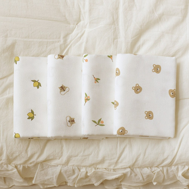 베이비앤아이 사각 소프트 천기저귀 10매, 천기저귀-10매/모과+올리브