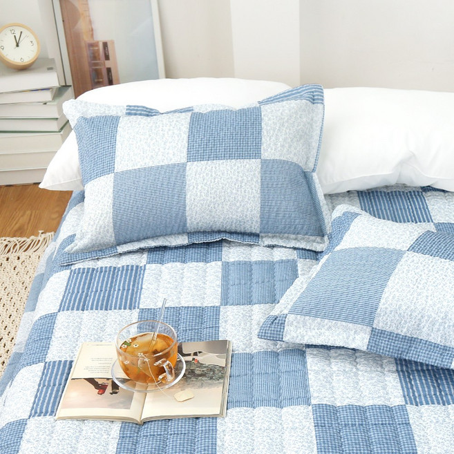 패치 2장세트 여름 베개커버 시어서커 지퍼형 베개피 4060