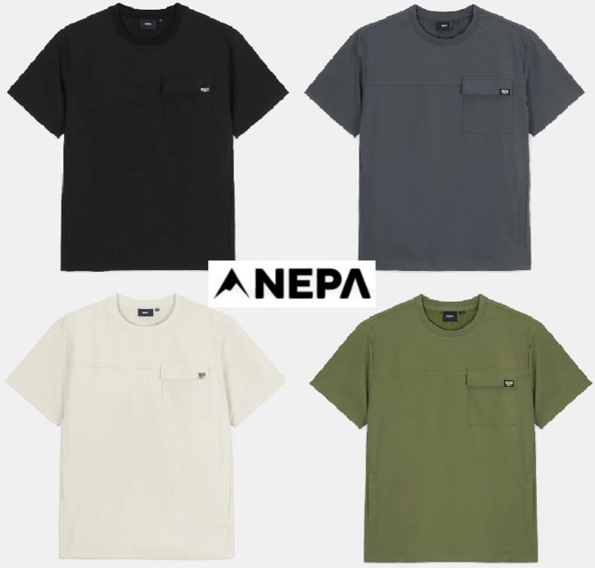 네파 25SS 접촉냉감소재!! 여름준비끝!! 매장강추!! 공용 컴포 테크 가슴포켓 반팔 라운드티셔츠 7LD5361