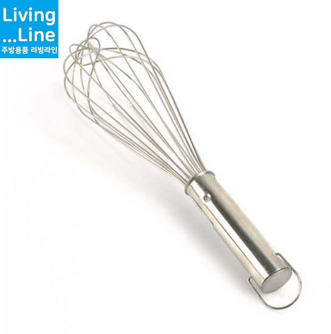 KI KT 스텐27종 계란 손거품기 휘핑기 제빵용 영업용 우유 크림 거품 생크림 달고나 라떼 홈카페 베이커리 우유거품기 달걀 거품기, 사이즈-중, 1개