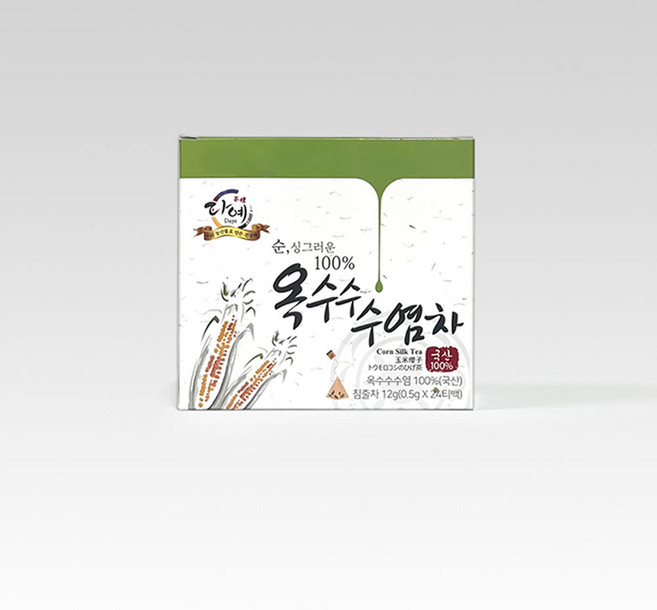 [본사직영] 다예 100% 국산 옥수수수염차 생분해 삼각티백 24티백, 500mg, 24개입, 16개