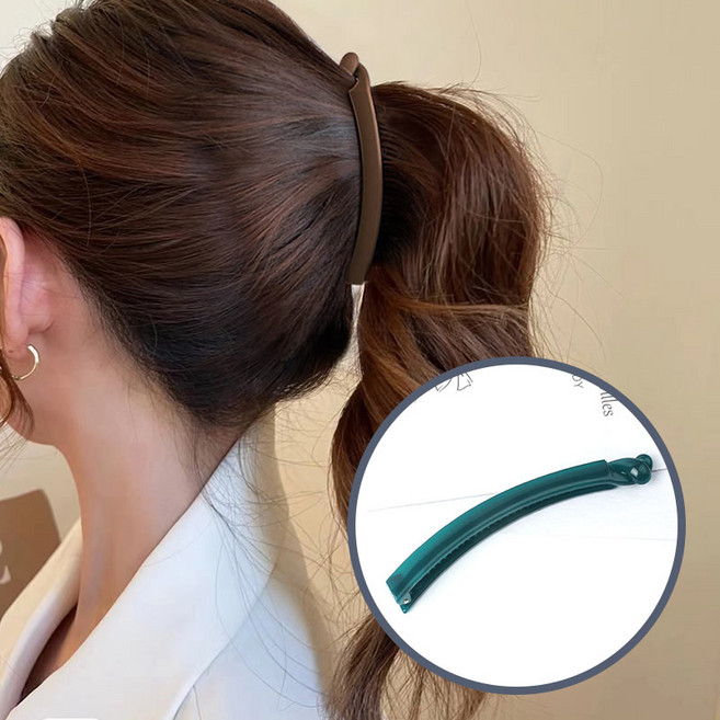 2p 일자 심플 바나나핀 소형 반묶음 대왕 헤어 머리핀 집게핀 헤어핀 올림머리