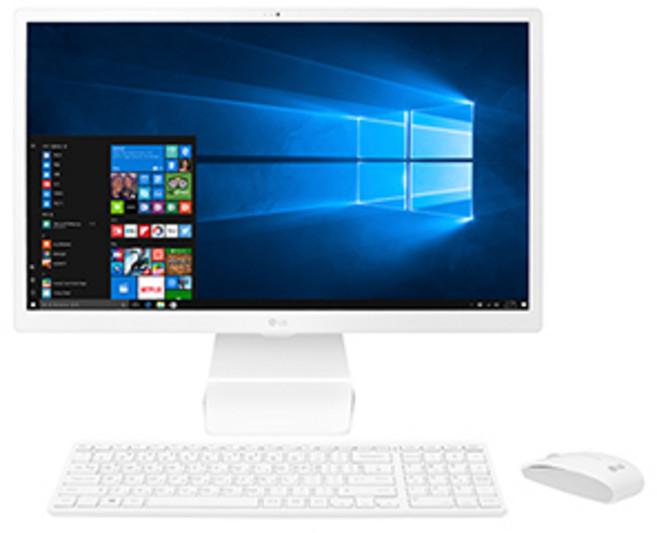 LG전자 24V570-GP30L 인강용 사무용 중고 리퍼 일체형PC, WIN11 Pro, 128GB, 8GB, 퓨어화이트